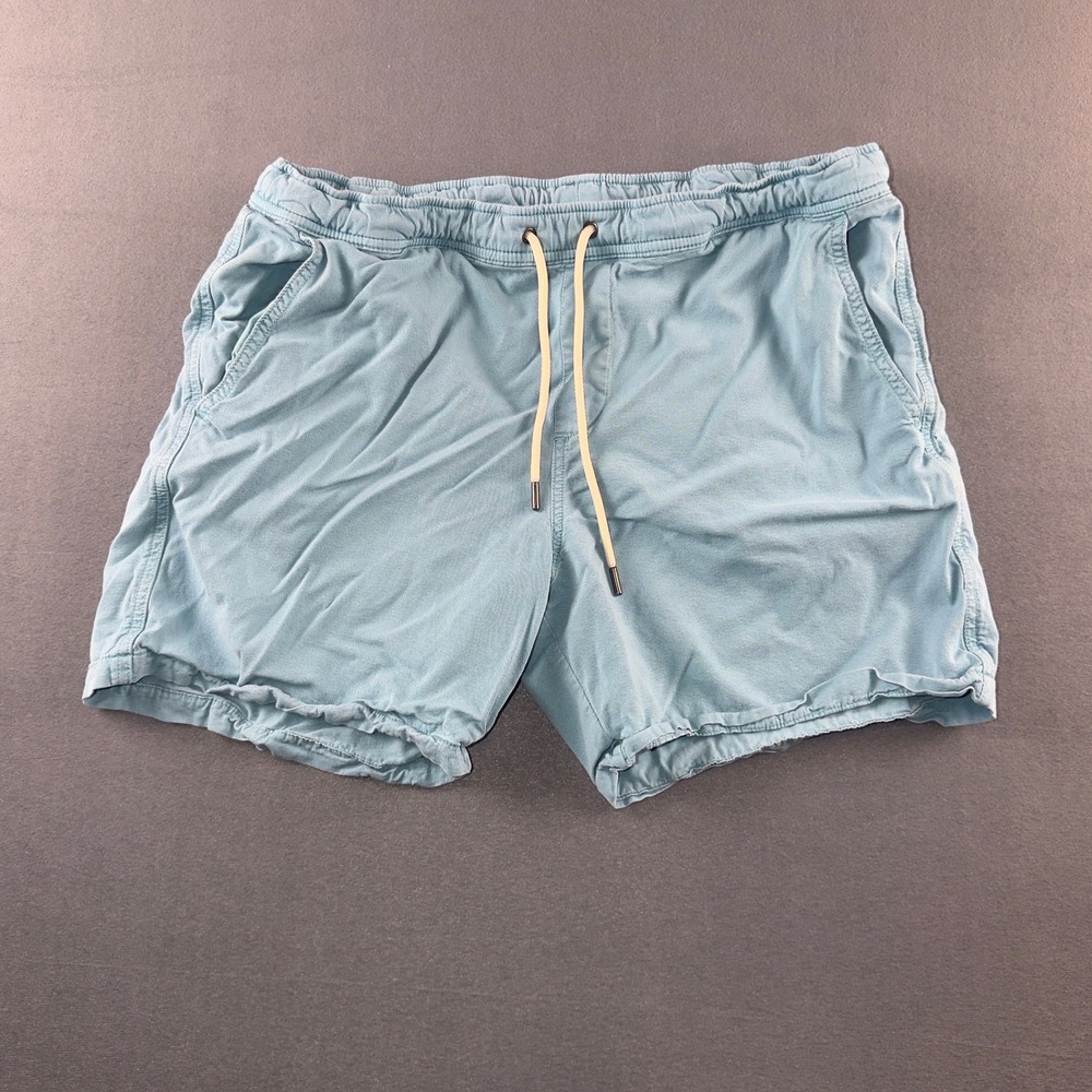 NN07 Gregor 1154 Mens‎ Light Blue Elastic Drawstring Waist Casual Shorts Size M